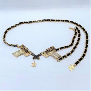 Chanel Rare Vintage Double Gun Belt From Fall 2001 Runway - Excellent Condition